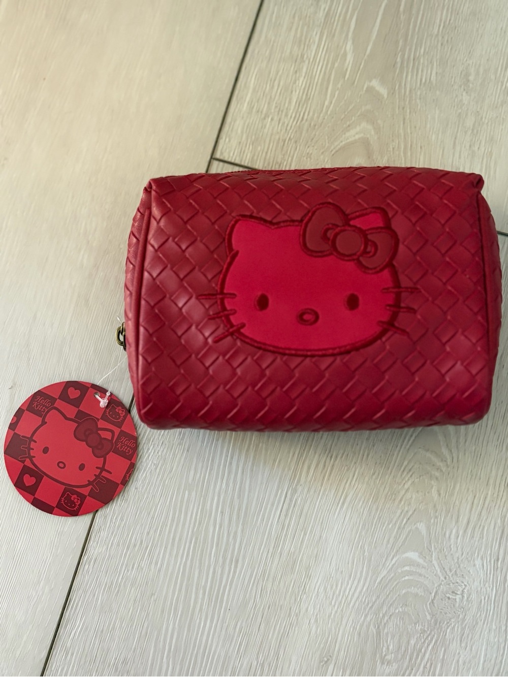 Hello Kitty Red Woven Cosmetic Pouch -
Send me your offers!!